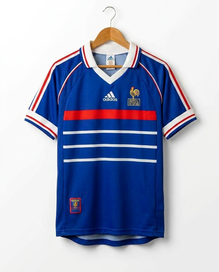 França Mundial 1998 — Camisola Principal | Football Heritage